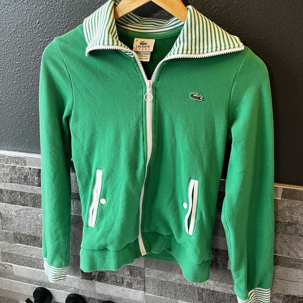 Lacoste Green Zip-up Sweater - Children’s